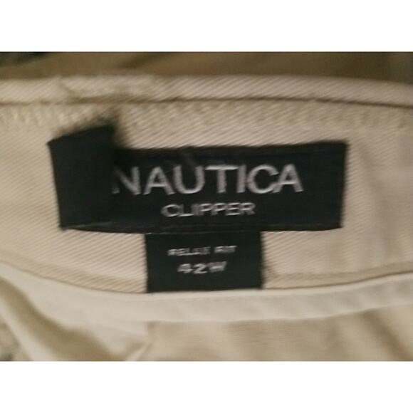 Nautica Clipper NS-83 Relax Fit Men's Shorts Color Stone Cotton Size 42W - Picture 13 of 16